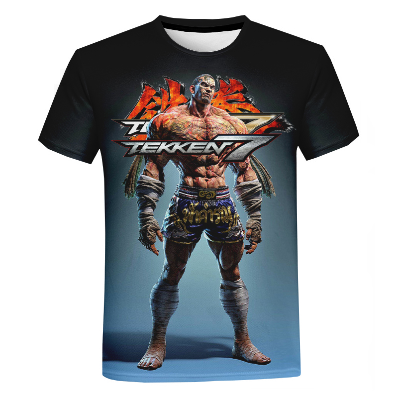 Tekken 7 3D Printed PS5 Oversized T-Shirts