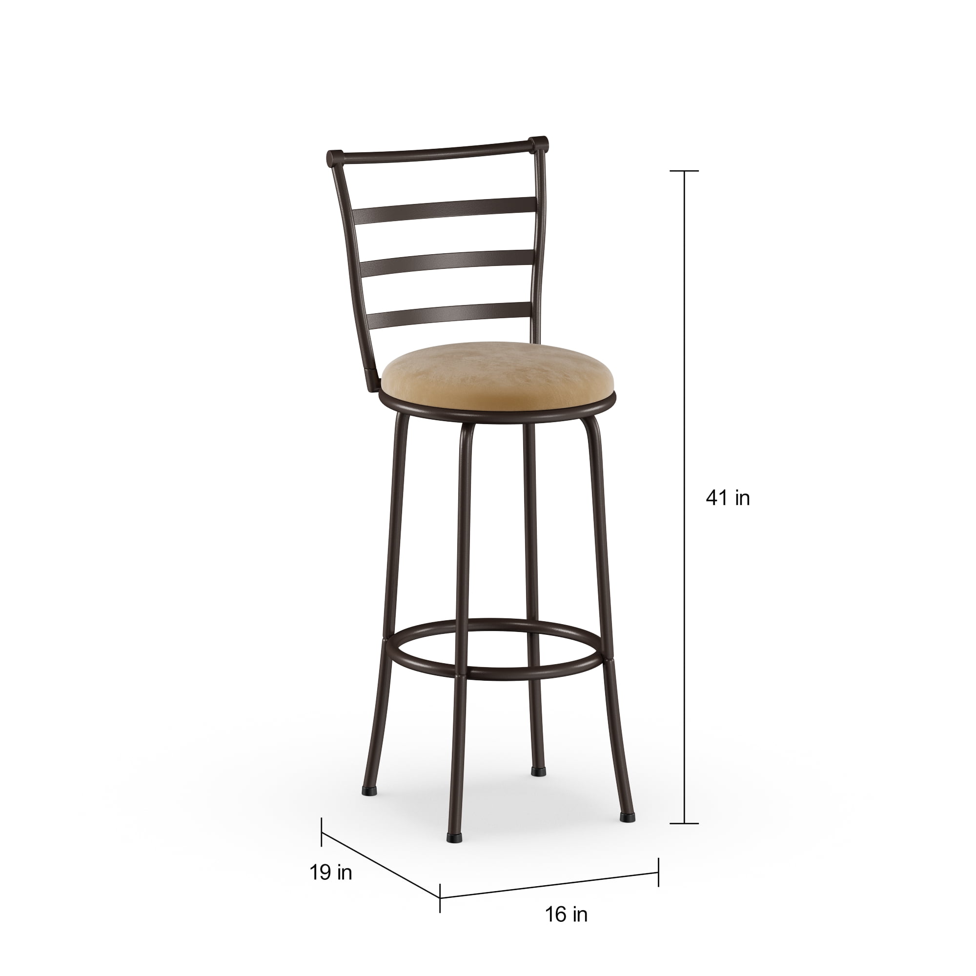 Adjustable Swivel Bar Stools for Kitchen Counter