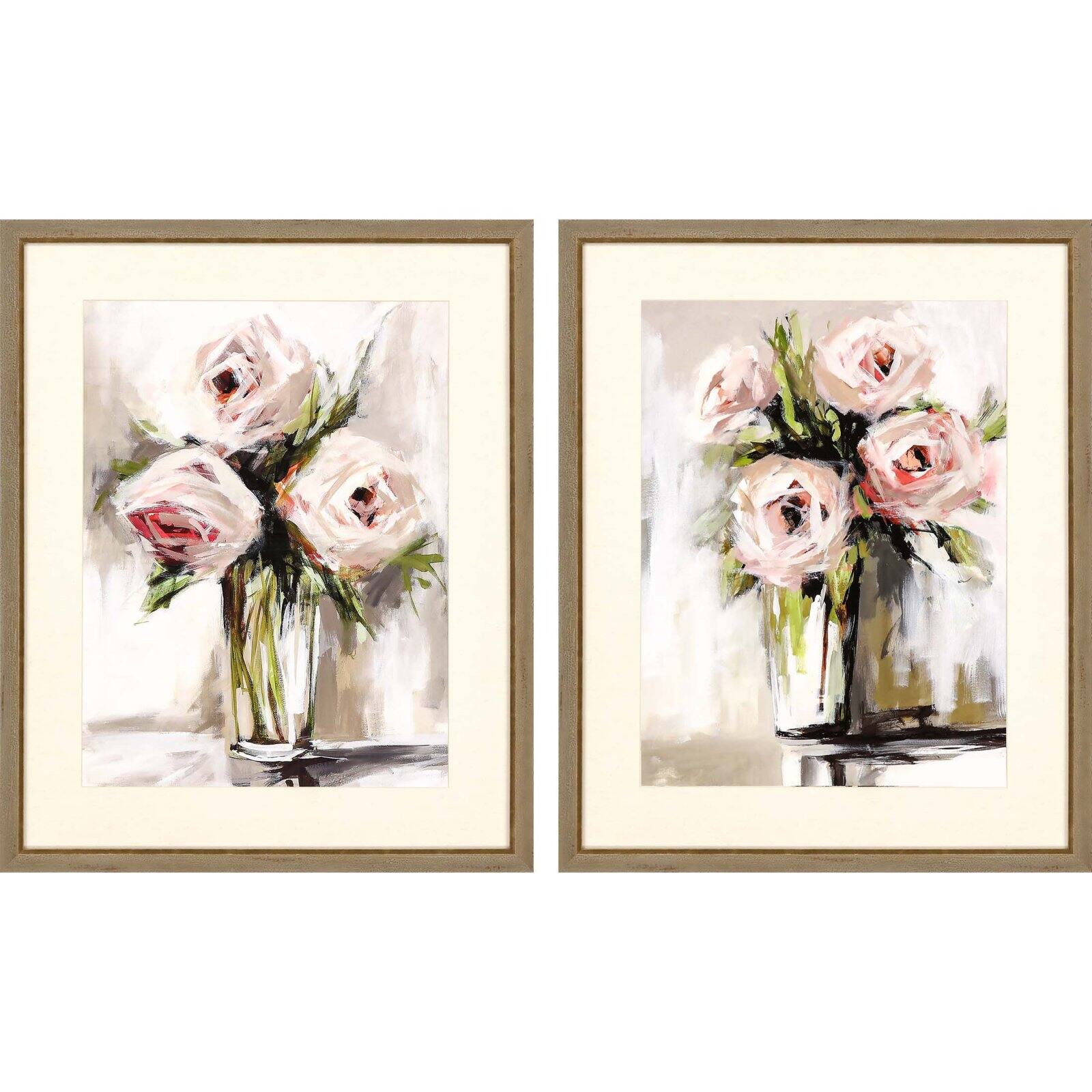 Spring Bouquet Framed Art - Set of 2