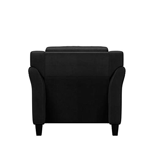 Harrington Armchair - Black, 35.4"W x 32"D x 32.7"H