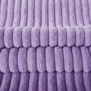 Striped Corduroy Velvet Pillows, Violet, 2-Pack