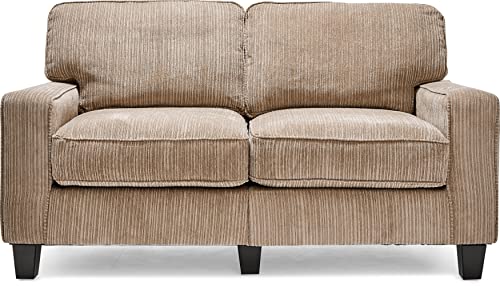 Beige Modern Sofa with Tool-Free Assembly