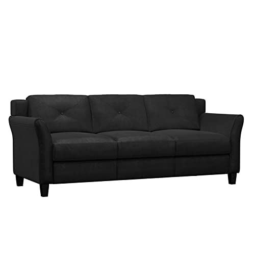 Lifestyle Solutions CCHRFKS3M26BKVA Harrington Sofa, Black