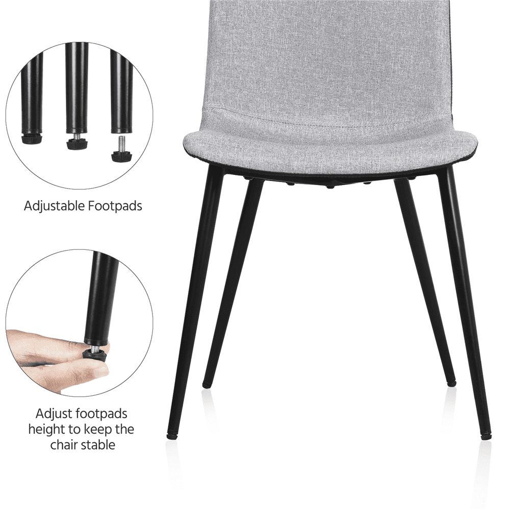 Gray Dining Chairs for Kitchen & Living Room
