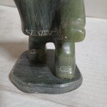 Vintage Inuit Soapstone Ice Fisherman Carving