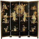 Red Lantern 6 ft. Tall Dancing Ladies Divider