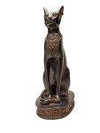 Egyptian Bastet Cat Goddess Soapstone Statue - 33 cm