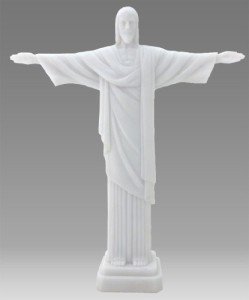 Christ the Redeemer Soapstone Carving - 29 cm
