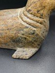 6" Signed Soapstone Walrus Carving by Olaf