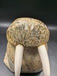 6" Signed Soapstone Walrus Carving by Olaf