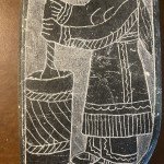 Signed Ona Tago Black Soapstone Shaman Carving