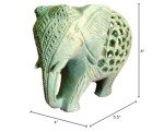 Soapstone Carved Elephant with Baby Inside