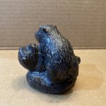 Hand-Carved Soapstone Bear Cubs Sculpture