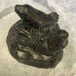 Al Wolf Soapstone Otter and Seal Carvings