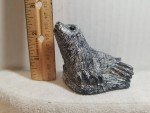 Hand Carved Soapstone Seal Sculpture by Al Wolf