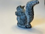 Hand-Carved Soapstone Squirrel Sculpture by Al Wolf