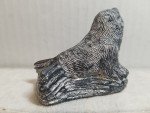 Hand Carved Soapstone Seal Sculpture by Al Wolf