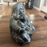 Wolf Mother and Child Soapstone Carving 5.5