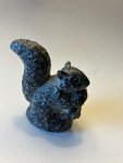 Hand-Carved Soapstone Squirrel Sculpture by Al Wolf