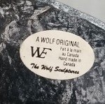 Hand Carved Soapstone Seal Sculpture by Al Wolf