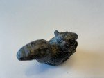Hand-Carved Soapstone Squirrel Sculpture by Al Wolf