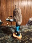 Hand-Carved Vintage Wolf Soapstone Sculpture