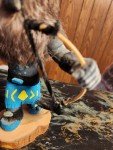 Hand-Carved Vintage Wolf Soapstone Sculpture