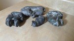 Vintage Canadian Hand-Carved Wolf Sculptures Set