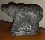 Handcrafted Wolf Soapstone Sculpture Carving