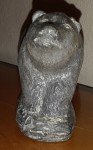 Handcrafted Wolf Soapstone Sculpture Carving