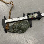 Large Vintage Inuit Soapstone Carving Pendant