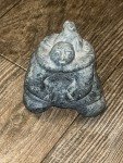 Inuit Soapstone Carving: Mom and Baby Statue