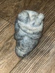 Inuit Soapstone Carving: Mom and Baby Statue