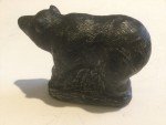 Hand-Carved Wolf Soapstone Sculpture - 4.25