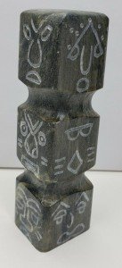1960s Soapstone Carved Totem Sculpture by DIMU