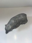 Hand-Carved Bear and Wolf Soapstone Sculpture
