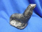 Al Wolf Seal Sculpture - Hand-Signed Art