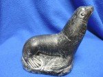 Al Wolf Seal Sculpture - Hand-Signed Art