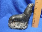 Al Wolf Seal Sculpture - Hand-Signed Art