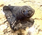 Handmade Wolf Soapstone Carving by Al Wolf