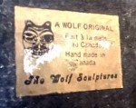 Handmade Wolf Soapstone Carving by Al Wolf