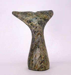 Whale Tail Soapstone Carving #3450-6