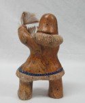 Yupik Inuit Soapstone Walrus Dancer Sculpture