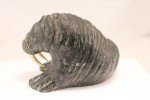 Walrus Soapstone Sculpture by Al Wolf