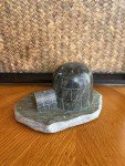 Signed DIMU Soapstone Igloo Sculpture