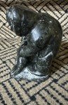 Silassi Tuki Inuit Soapstone Man Carving