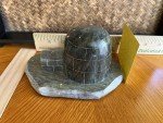 Signed DIMU Soapstone Igloo Sculpture