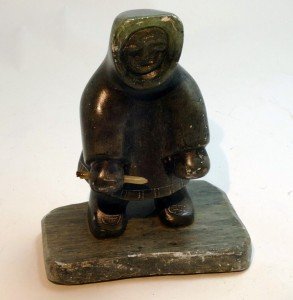 Soapstone Eskimo Seal Hunter Figurine - DIMU Design