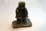 Soapstone Eskimo Seal Hunter Figurine - DIMU Design