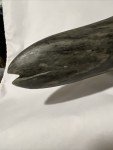 Inuit Style Soapstone Whale Carving - 11.5
